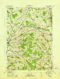 Cassville New York Historical topographic map, 1:31680 scale, 7.5 X 7.5 Minute, Year 1945