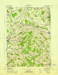 Cassville New York Historical topographic map, 1:31680 scale, 7.5 X 7.5 Minute, Year 1945