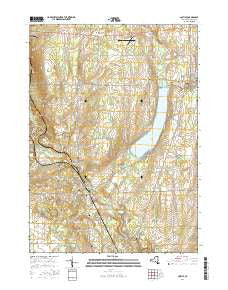 Castile New York Current topographic map, 1:24000 scale, 7.5 X 7.5 Minute, Year 2016