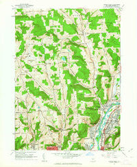 Castle Creek New York Historical topographic map, 1:24000 scale, 7.5 X 7.5 Minute, Year 1961