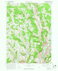 Castle Creek New York Historical topographic map, 1:24000 scale, 7.5 X 7.5 Minute, Year 1968