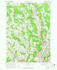 Castle Creek New York Historical topographic map, 1:24000 scale, 7.5 X 7.5 Minute, Year 1968