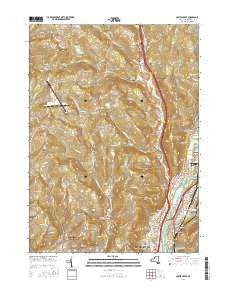 Castle Creek New York Current topographic map, 1:24000 scale, 7.5 X 7.5 Minute, Year 2016