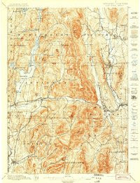 Castleton Vermont Historical topographic map, 1:62500 scale, 15 X 15 Minute, Year 1897