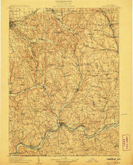 Catatonk New York Historical topographic map, 1:125000 scale, 30 X 30 Minute, Year 1906
