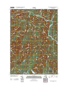 Cathead Mountain New York Historical topographic map, 1:24000 scale, 7.5 X 7.5 Minute, Year 2013