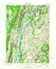 Catskill New York Historical topographic map, 1:62500 scale, 15 X 15 Minute, Year 1934