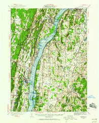 Catskill New York Historical topographic map, 1:62500 scale, 15 X 15 Minute, Year 1934