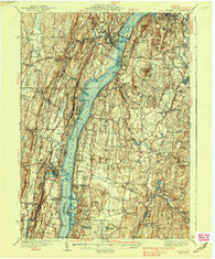 Catskill New York Historical topographic map, 1:62500 scale, 15 X 15 Minute, Year 1938