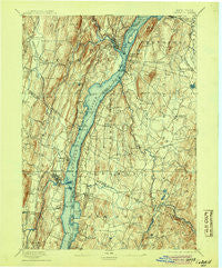 Catskill New York Historical topographic map, 1:62500 scale, 15 X 15 Minute, Year 1895
