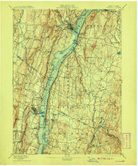 Catskill New York Historical topographic map, 1:62500 scale, 15 X 15 Minute, Year 1895
