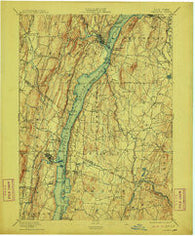 Catskill New York Historical topographic map, 1:62500 scale, 15 X 15 Minute, Year 1895