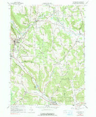 Cattaraugus New York Historical topographic map, 1:24000 scale, 7.5 X 7.5 Minute, Year 1963
