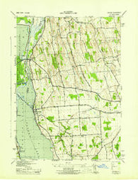 Cayuga New York Historical topographic map, 1:31680 scale, 7.5 X 7.5 Minute, Year 1943