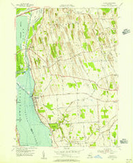 Cayuga New York Historical topographic map, 1:24000 scale, 7.5 X 7.5 Minute, Year 1954