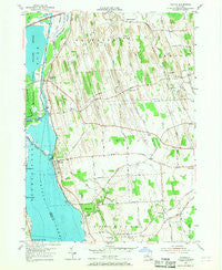 Cayuga New York Historical topographic map, 1:24000 scale, 7.5 X 7.5 Minute, Year 1954