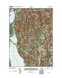 Cayuga New York Historical topographic map, 1:24000 scale, 7.5 X 7.5 Minute, Year 2013