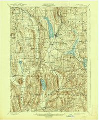 Cazenovia New York Historical topographic map, 1:62500 scale, 15 X 15 Minute, Year 1899