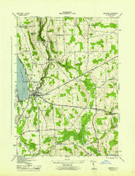 Cazenovia New York Historical topographic map, 1:31680 scale, 7.5 X 7.5 Minute, Year 1944