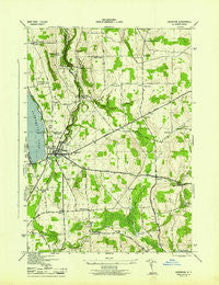 Cazenovia New York Historical topographic map, 1:31680 scale, 7.5 X 7.5 Minute, Year 1944