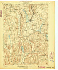 Cazenovia New York Historical topographic map, 1:62500 scale, 15 X 15 Minute, Year 1899