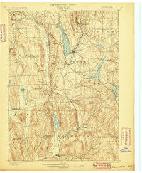 Cazenovia New York Historical topographic map, 1:62500 scale, 15 X 15 Minute, Year 1899