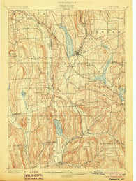 Cazenovia New York Historical topographic map, 1:62500 scale, 15 X 15 Minute, Year 1899