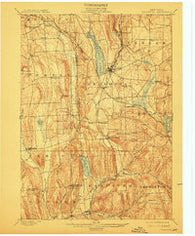 Cazenovia New York Historical topographic map, 1:62500 scale, 15 X 15 Minute, Year 1899