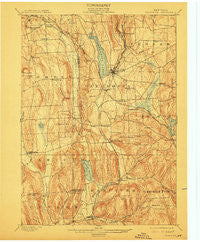 Cazenovia New York Historical topographic map, 1:62500 scale, 15 X 15 Minute, Year 1899
