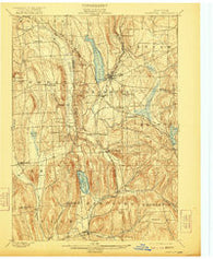 Cazenovia New York Historical topographic map, 1:62500 scale, 15 X 15 Minute, Year 1899