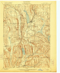 Cazenovia New York Historical topographic map, 1:62500 scale, 15 X 15 Minute, Year 1899