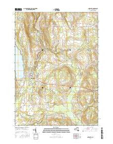 Cazenovia New York Current topographic map, 1:24000 scale, 7.5 X 7.5 Minute, Year 2016