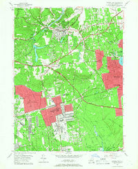 Central Islip New York Historical topographic map, 1:24000 scale, 7.5 X 7.5 Minute, Year 1956