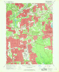 Central Islip New York Historical topographic map, 1:24000 scale, 7.5 X 7.5 Minute, Year 1967