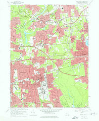 Central Islip New York Historical topographic map, 1:24000 scale, 7.5 X 7.5 Minute, Year 1967