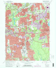 Central Islip New York Historical topographic map, 1:24000 scale, 7.5 X 7.5 Minute, Year 1967