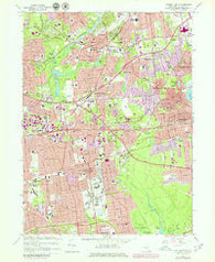 Central Islip New York Historical topographic map, 1:24000 scale, 7.5 X 7.5 Minute, Year 1967