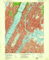 Central Park New York Historical topographic map, 1:24000 scale, 7.5 X 7.5 Minute, Year 1956