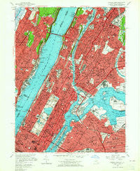 Central Park New York Historical topographic map, 1:24000 scale, 7.5 X 7.5 Minute, Year 1956