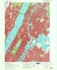 Central Park New York Historical topographic map, 1:24000 scale, 7.5 X 7.5 Minute, Year 1966