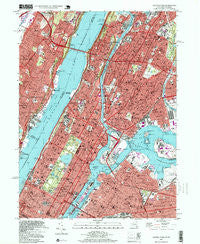 Central Park New York Historical topographic map, 1:24000 scale, 7.5 X 7.5 Minute, Year 1995