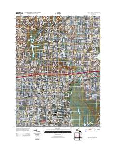 Central Islip New York Historical topographic map, 1:24000 scale, 7.5 X 7.5 Minute, Year 2013