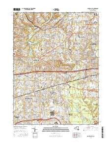 Central Islip New York Current topographic map, 1:24000 scale, 7.5 X 7.5 Minute, Year 2016