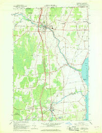 Champlain New York Historical topographic map, 1:24000 scale, 7.5 X 7.5 Minute, Year 1966