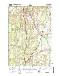 Champlain New York Current topographic map, 1:24000 scale, 7.5 X 7.5 Minute, Year 2016