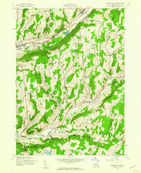 Charlotteville New York Historical topographic map, 1:24000 scale, 7.5 X 7.5 Minute, Year 1943