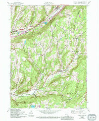 Charlotteville New York Historical topographic map, 1:24000 scale, 7.5 X 7.5 Minute, Year 1943