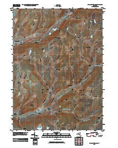 Charlotteville New York Historical topographic map, 1:24000 scale, 7.5 X 7.5 Minute, Year 2010