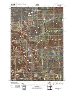 Chateaugay New York Historical topographic map, 1:24000 scale, 7.5 X 7.5 Minute, Year 2010