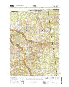 Chateaugay New York Current topographic map, 1:24000 scale, 7.5 X 7.5 Minute, Year 2016